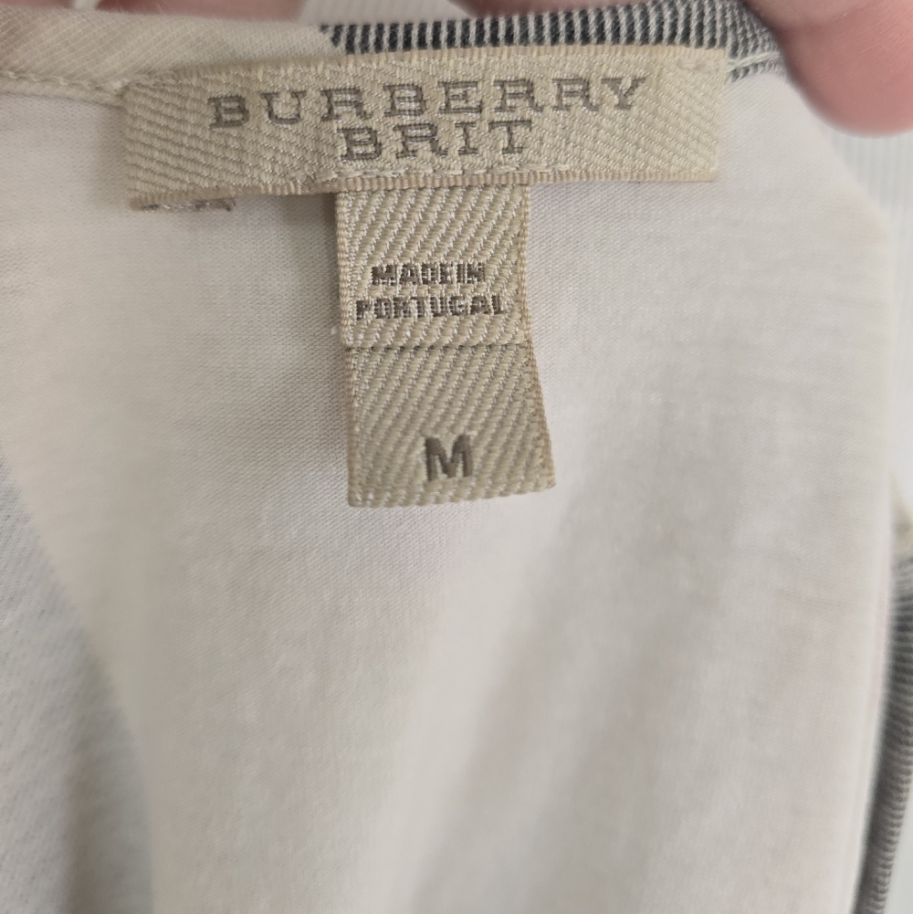 Burberry Brit Nova Check Top Tee Sz Medium - Picture 6 of 9